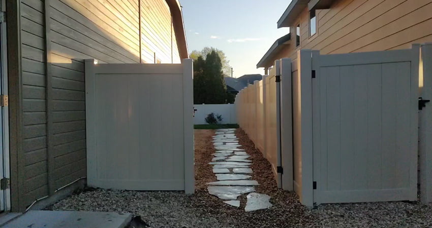 Gate with Stone Path